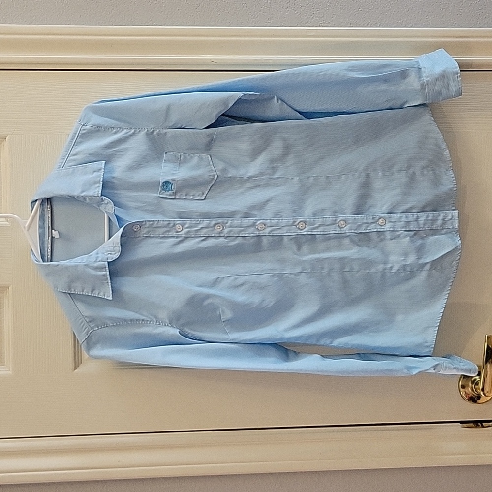 CINCH STRIPE BUTTON DOWN LONG SLEEVE SHIRT 